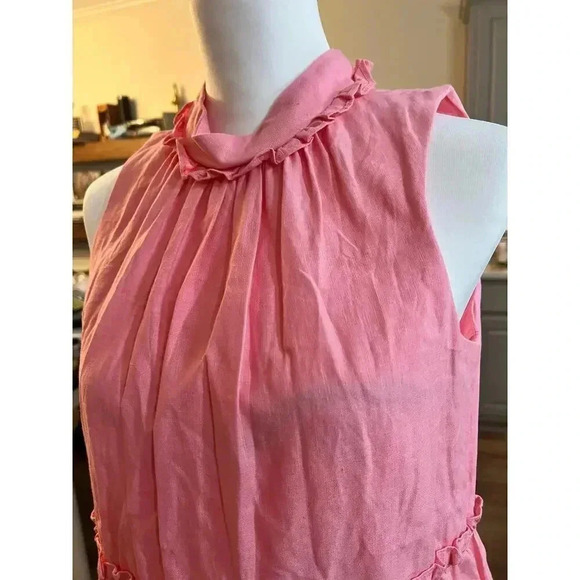 VINCE CAMUTO LINEN COTTON BLEND SLEEVELESS SUNDRESS SIZE 8 - Picture 3 of 9